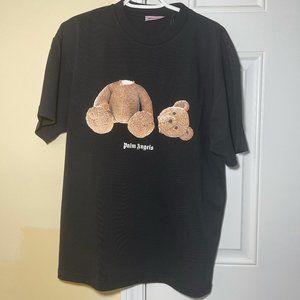 Palm Angels Bear Logo Tshirt Black Small New